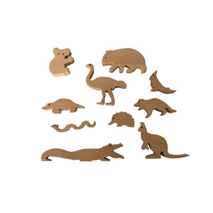 Giocattoli animali della foresta in legno giocattolo educativo della foresta Montessori per neonati e bambini set di giocattoli della foresta in legno - Product Image 4