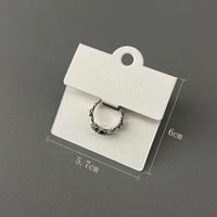 Porte-cartes d'emballage pour boucles d'oreilles, perforateur 2022, carte de présentation personnalisée pour colliers et boucles d'oreilles, impression de logo, présentoir à bijoux