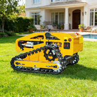 Livraison Gratuite Tondeuse à Gazon Robotisée Intelligente Sans Fil à Chenilles avec GPS et Largeur de Coupe de 1000 mm