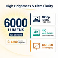 Projecteur laser DLP SEEMILE SML-ED600H 6000 lumens 1080P pour les entreprises, l'éducation, les conférences et les expositions