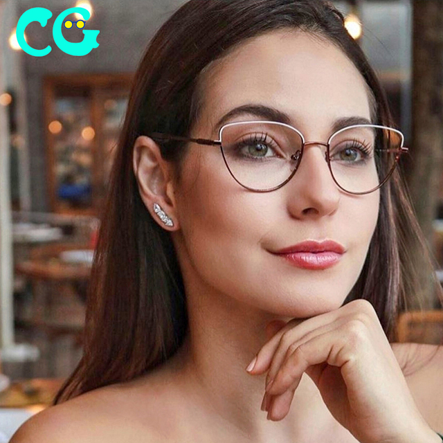 Fashion Optical Eyeglasses Pink Eyewear Women Progressive Prescription Glasses Lentes Graduados