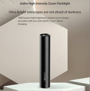 Linterna <span class=keywords><strong>con</strong></span> Zoom Ultrabrillante de 1000 Lúmenes y Alcance de 365 Metros, Portátil, Negra - Product Image 5