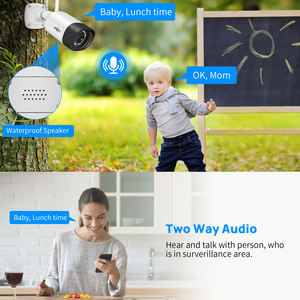 ชุดกล้องวงจรปิดไร้สาย 5MP H265 HD NVR พร้อมระบบ P2P รองรับการรักษาความปลอดภัยภายนอกอาคาร พร้อมระบบ AI จดจำใบหน้า รองรับ Wifi เสียงสองทาง ใช้งานร่วมกับ <span class=keywords><strong>Alexa</strong></span> ในบ้าน รองรับ H.265 - Product Image 4