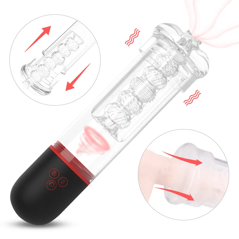 Người đàn ông bơm dương vật mở rộng nam masturbator dương vật tinh ranh enlarger Sản phẩm có thể sạc lại