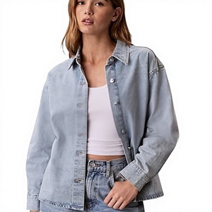 Vestes en jean de qualité supérieure en gros, veste en jean personnalisée avec logo brodé pour hommes et femmes - Product Image 1