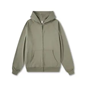 Zip Up Hoodie Custom Cotton Plain Blank Zipper Up Hoodie Sport Hoodie Jacket