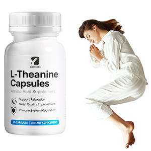 L-Theanine <span class=keywords><strong>Capsules</strong></span> Ondersteunen Ontspanning Slaapkwaliteit Verbetering Immuunsysteem Modulatie Aminozuur Supplement - Product Image 1