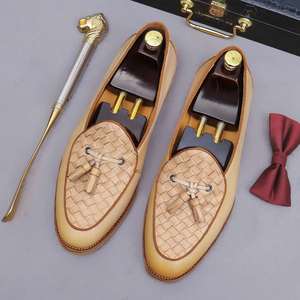Zapatos de Vestir para Hombre 2026, de Piel Vacuna, con Punta en Pico, Antideslizantes, Transpirables e Impermeables, Color Verde, para Otoño - Product Image 6
