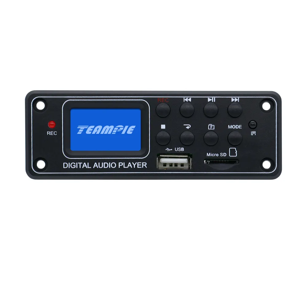 Bảng USB Máy Nghe Nhạc MP3 Âm Thanh Kỹ Thuật Số Bán Chạy OEM Với Màn Hình LCD Ma Trận Điểm TPM006C
