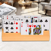 Table en bois menu image photo porte-carte carte de visite présentoir base de calendrier en bois support de poker en bois