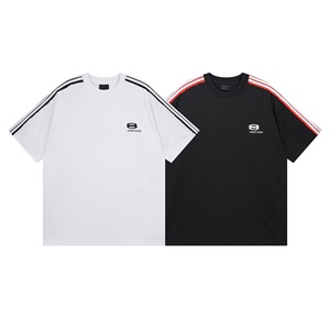 T-shirt a maniche corte Paris 2026 B Brand Street Style con logo ricamato, traspirante e vestibilità ampia - Product Image 1