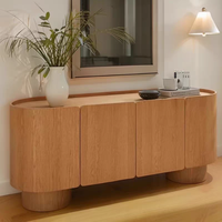 Buffet de rangement de luxe en bois massif à 6 tiroirs, meuble TV pour salon, armoire de rangement pour la maison