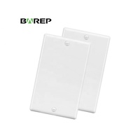 Plaque murale vierge anti-choc Barep 1 poste, conforme UL 514D, avec vis anti-rayures pour boîtier de dispositif PC, pour MRO