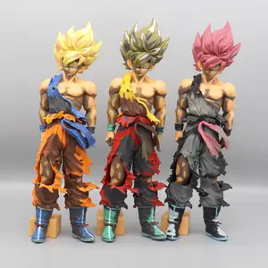 Tokoh aksi besar anime dragon z ball kualitas baik tokoh anime manga 3 gaya Goku pvc figur Anime untuk penggemar anime