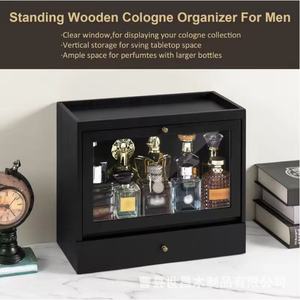 3 Tier Vanity Perfume Storage <b>Box</b> With Drawers Desktop Organizer For Cologne <b>Makeup</b> Display - Product Image 2