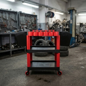 Chariot de rangement multifonctionnel à roulettes pour outils de beauté et d'entretien automobile, chariot de <span class=keywords><strong>lavage</strong></span> de voiture T-664 - Product Image 6