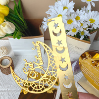 Moderne islamique créatif or double face en trois dimensions lettre acrylique miroir affichage table maison Ramadan décoration 2025