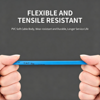 Câble réseau RJ45 Cat6A Cat8 à transmission rapide et ininterrompue, forte stabilité pour les serveurs de données