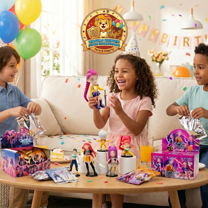 Set di 3 Pezzi Demon Hunters Kpop Girl Group Figure Series Blind Box, Statuette Carine in PVC, Modellini Ornamentali, Giocattoli in Scatole Sorpresa - Product Image 2