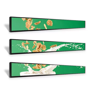 Pantalla LCD de Barra Ultra Ancha HONGNUO OEM, Personalizable, para Publicidad en Estantes de Supermercado, Panel LCD Tipo <span class=keywords><strong>Banner</strong></span> - Product Image 1