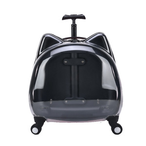 Sac de transport pour animaux de compagnie Baolujie en forme de chat, transparent, avec roulettes, pour chats et chiens - Product Image 5