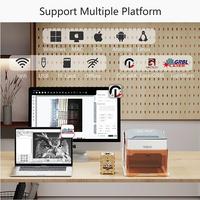 Wainlux K10+ Máquina de Grabado Láser Micro Mini Económica para Etiquetas, Silicona y Etiquetas de Oreja con Imágenes