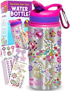 Conjunto de regalo personalizado Decora tu propia botella de agua para <span class=keywords><strong>niñas</strong></span> de 6, <span class=keywords><strong>7</strong></span> y 8 <span class=keywords><strong>años</strong></span> <span class=keywords><strong>Regalos</strong></span> para <span class=keywords><strong>niñas</strong></span>, artes y manualidades para niños de 6 a 8 <span class=keywords><strong>años</strong></span>, - Product Image 2
