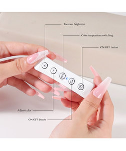 <span class=keywords><strong>Lampe</strong></span> de <span class=keywords><strong>table</strong></span> demi-lune pour une éclairage de salon et une illumination artisanale parfaites, lumière élégante demi-ronde pour le nail art - Product Image 5