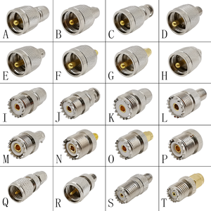 Adaptador Convertidor de Conector Coaxial RF Recto de 1 Pieza, UHF SO-239 PL-259 Macho Hembra a F/TNC/BNC/SMA/MCX/FME/Mini UHF - Product Image 4