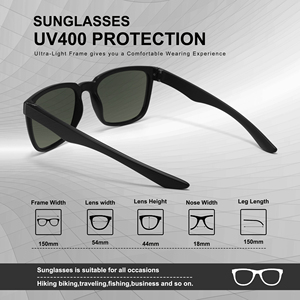 Gafas de sol deportivas polarizadas de alta calidad para hombres y mujeres, Marco colorido, espejo, lentes UV400, gafas de sol - Product Image 6