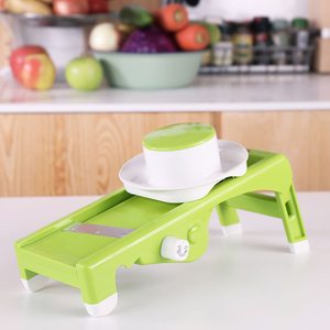 Gadgets de cuisine multifonctionnels, hachoir manuel réglable, coupe-légumes, mandoline, trancheuse, râpe - Product Image 1