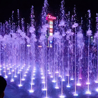 Fuente Musical de Acero Inoxidable 304 de Alta Calidad para Exteriores, con Control Multimedia, para Decoración de Plazas y Parques Municipales