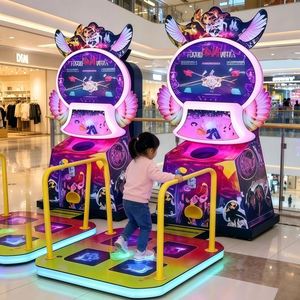 Machine de danse d'arcade pour enfants, mini-machine de jeu de danse à monnayeur, jeu de danse rythmique pour enfants pour centre commercial et salle de jeux - Product Image 1