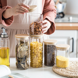 Spice Box YIXIN Factory Customized High Borosilicate Glass Stainless Spice Jar Glass Seasoning Storage Box Cruet Bottle Condiment Jar