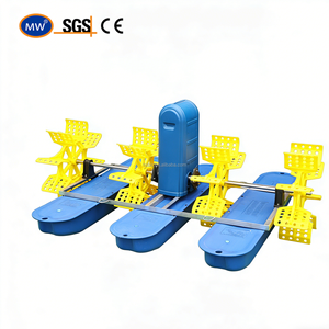 多功能桨轮水产养殖<span class=keywords><strong>2</strong></span> 4 6 8叶轮机鱼场池塘搅拌增氧机用于鱼虾养殖池 - Product Image 2