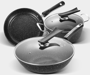 <span class=keywords><strong>Set</strong></span> <span class=keywords><strong>di</strong></span> pentole <span class=keywords><strong>in</strong></span> <span class=keywords><strong>pietra</strong></span> medica <span class=keywords><strong>di</strong></span> fabbrica padella padella tre <span class=keywords><strong>set</strong></span> <span class=keywords><strong>di</strong></span> antiaderenti senza fumo d'olio <span class=keywords><strong>set</strong></span> <span class=keywords><strong>di</strong></span> pentole regalo squisito - Product Image 3