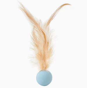 Giocattolo per Gatti in TPR Ecologico a Forma di Piuma Design Cartoonesco Allevia lo Stress - Product Image 4