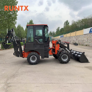 Runtx Trung Quốc New Mini Máy kéo máy xúc với phía trước khớp nối backhoe loader với <span class=keywords><strong>t</strong></span>ùy chọn file đính kèm - Product Image 6