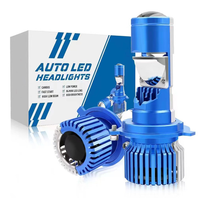 POPNOW Best LED Headlight Bulb Mini Projector Lens 12V 70W LED Bulb Cars H4 Auto Lighting Systems