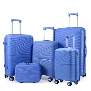 <span class=keywords><strong>Precio</strong></span> de fábrica Juegos de equipaje de plástico PP a la venta Juego de equipaje de 3 piezas <span class=keywords><strong>Maleta</strong></span> de 5 piezas con cerradura TSA para viajar - Product Image 6