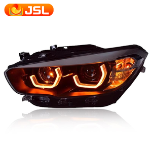 Faro Anteriore Car Styling per <span class=keywords><strong>BMW</strong></span> <span class=keywords><strong>F20</strong></span> 2015-2018 116i 118i 120i con Proiettore a Lente LED Design DRL e Indicatore di Direzione per Auto - Product Image 3