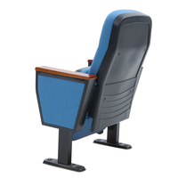 Utilisation commerciale de sièges de théâtre auditorium rétractable rembourré en tissu personnalisé de style moderne canapé pieds en acier hauteur réglable
