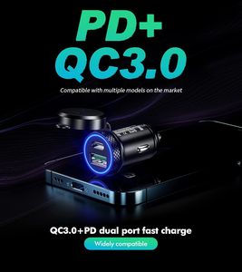 Chargeur USB Kewig de haute qualité 18W + PD45W à charge rapide QC3.0 avec double port USB-A et TYPE-C, prise de chargeur de voiture pour moto - Product Image 5