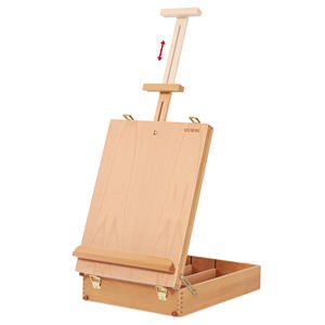 Ensemble de peinture acrylique de qualité supérieure de 43 pièces, <span class=keywords><strong>chevalet</strong></span> en bois de hêtre massif, boîte et tous les accessoires supplémentaires, <span class=keywords><strong>kit</strong></span> d'outils de peinture pour artistes - Product Image 4