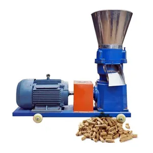 small biomass leaf rice husk bio firewood wood sawdust pellet press machine briquette making machine