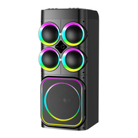 Enceinte de fête haute puissance CSN-612 de 12 pouces avec lumières LED RGB dynamiques, système de sonorisation karaoké sans fil, enceinte portable