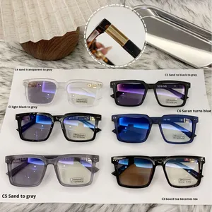 <span class=keywords><strong>2025</strong></span> mới thời trang châu Âu Mỹ khung vuông thay đổi màu sắc toàn khung hình Unisex nghệ thuật chụp ảnh đường phố Ngoài Trời Chống Xanh - Product Image 4