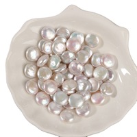 Grand stock en gros de perles baroques naturelles d'eau douce, boutons de 11-12 mm, perles nues, accessoires de bijoux DIY, modèle 010
