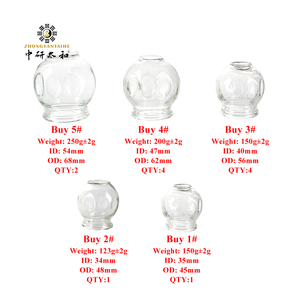 Cangkir Terapi Bekam Kaca Vakum, Tradisional Cina, 12 Set Pijat Bekam Badan - Product Image 3