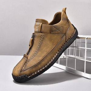 Zapatos de Hombre de Cuero PU, Mocasines Casuales Sin Cordones, Zapatos de Cuero Transpirables, Zapatos Planos de Moda para Hombre, Mocasines de Trabajo, Tallas Grandes - Product Image 5